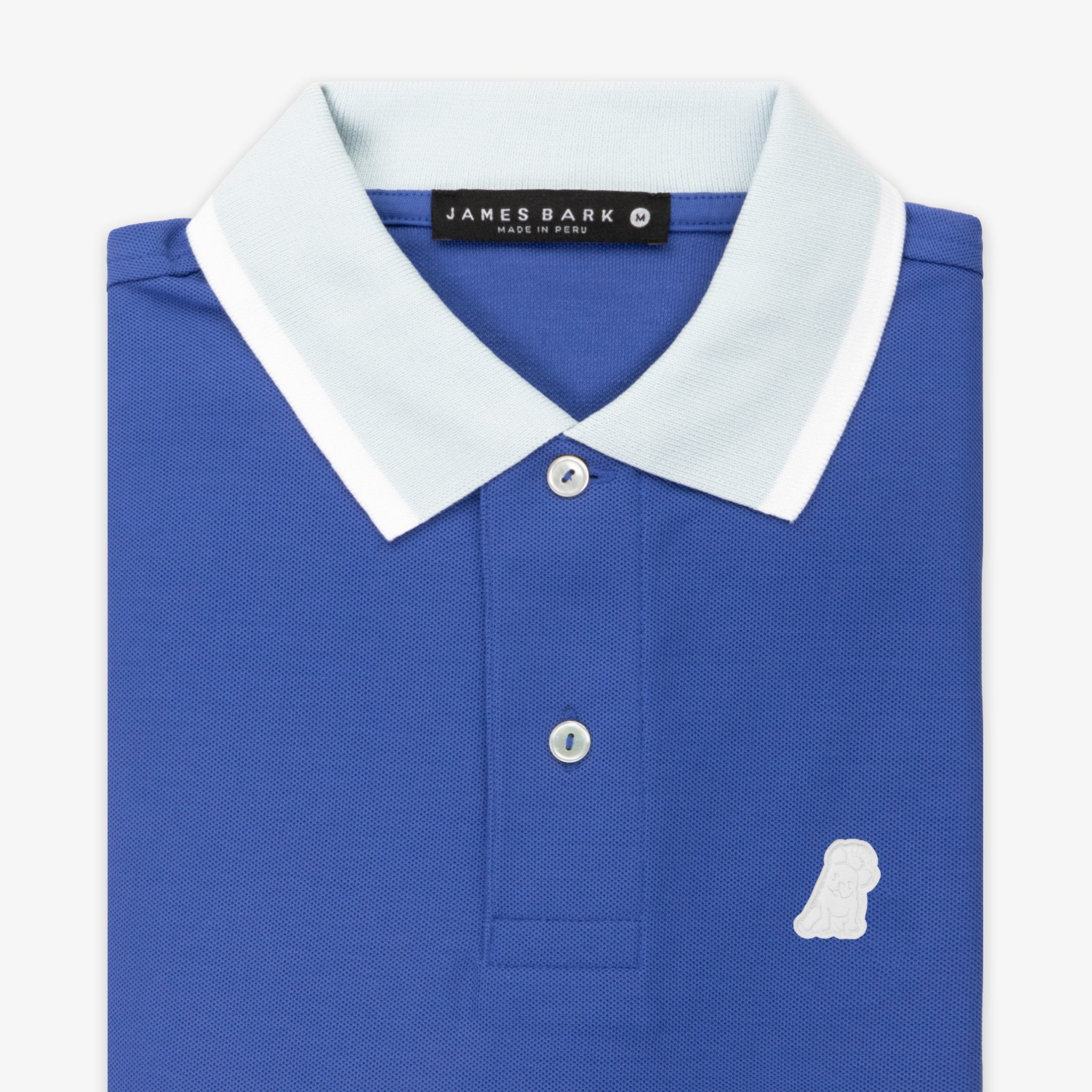 Men's Dazzling Contrast Neck Polo Shirt - JAMES BARK