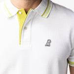 Men's Green Contrast Stripe Polo Shirt - JAMES BARK