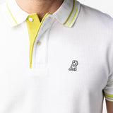 Men's Green Contrast Stripe Polo Shirt - JAMES BARK
