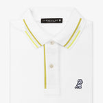Men's Green Contrast Stripe Polo Shirt - JAMES BARK
