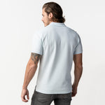 Men's Ilusion Blue Regular Fit Polo Shirt - White Bark - JAMES BARK