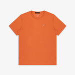 Men's Jaffa Orange Crew Neck Jersey T-Shirt - Orange Bark - JAMES BARK