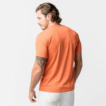 Men's Jaffa Orange Crew Neck Jersey T-Shirt - Orange Bark - JAMES BARK