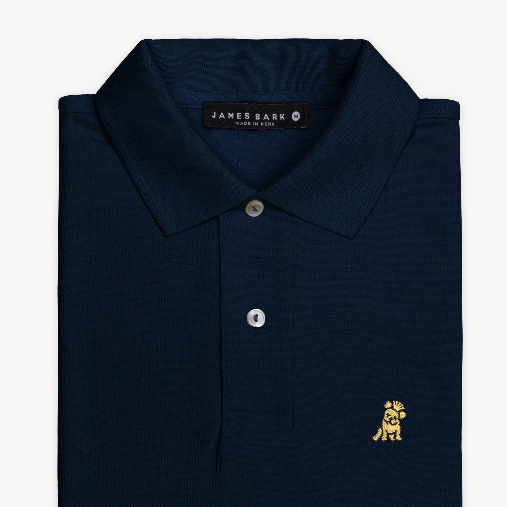 Men's Navy Gold Edition Regular Fit Polo Shirt - Gold Bark - jamesbark-usa