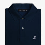 Men's Navy Regular Fit Polo Shirt - White Bark - jamesbark-usa