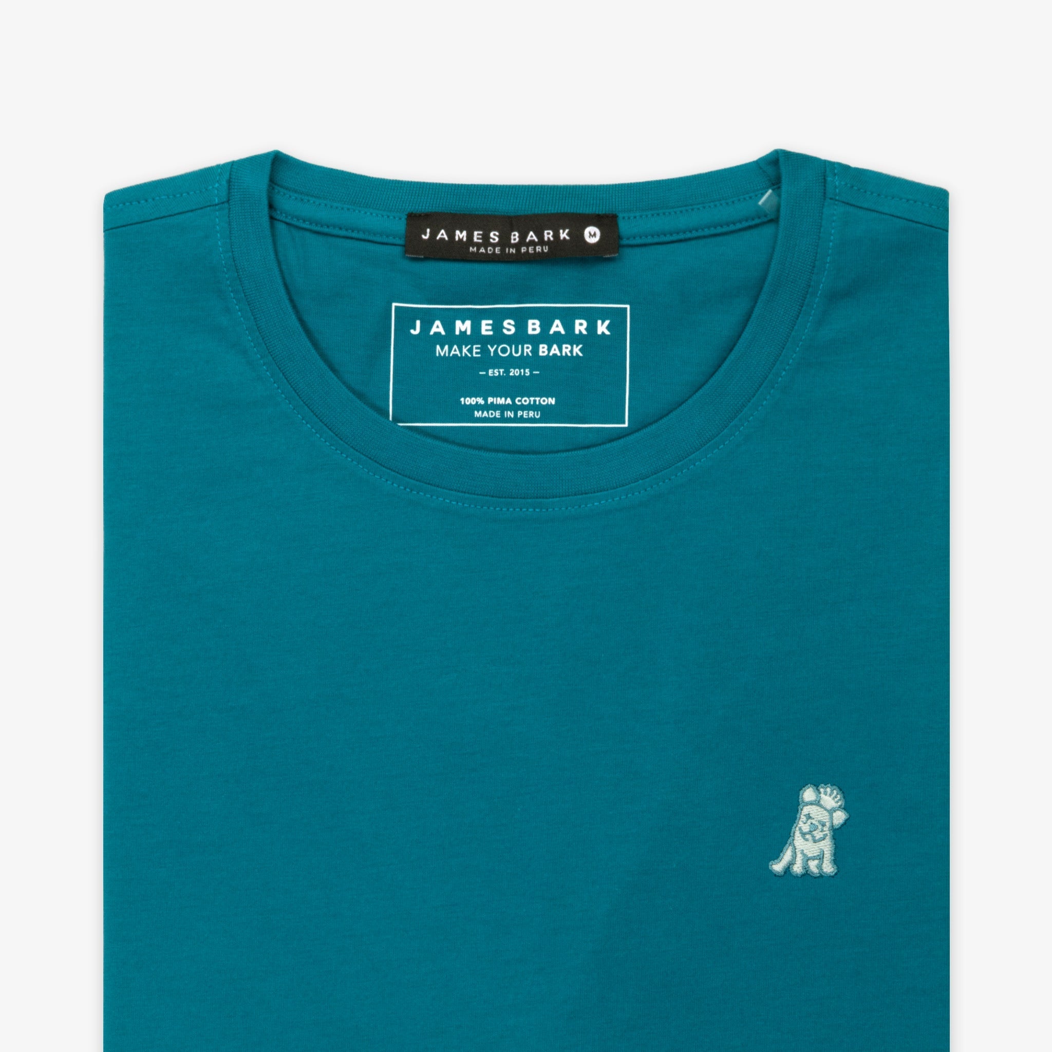 Men's Ocean Depths Crew Neck Jersey T-Shirt - Green Bark - JAMES BARK