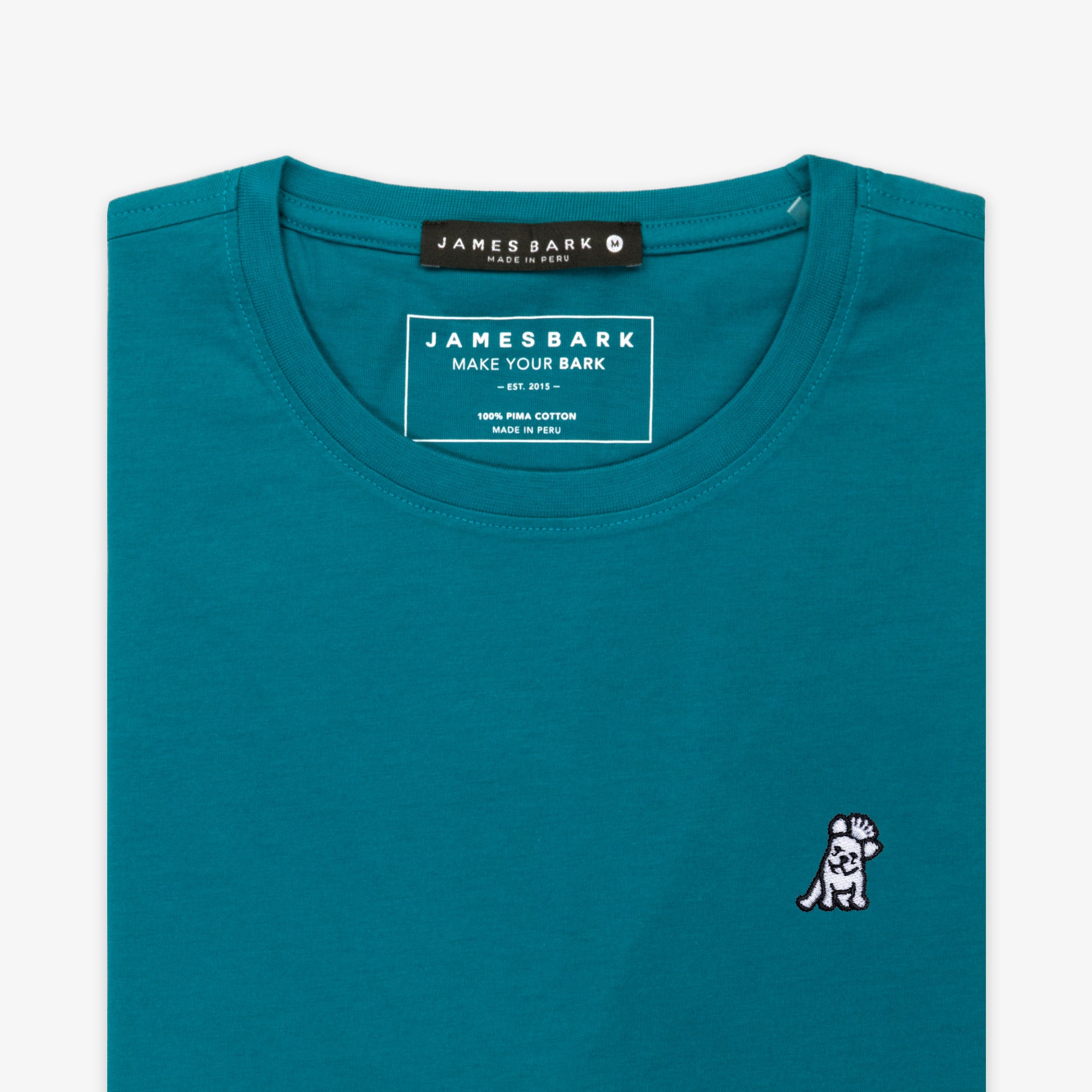 Men's Ocean Depths Crew Neck Jersey T-Shirt - White Bark - JAMES BARK