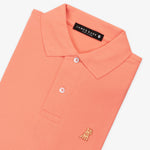 Men's Peach Pink Regular Fit Polo Shirt - Peach Bark - JAMES BARK