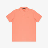 Men's Peach Pink Regular Fit Polo Shirt - Peach Bark - JAMES BARK