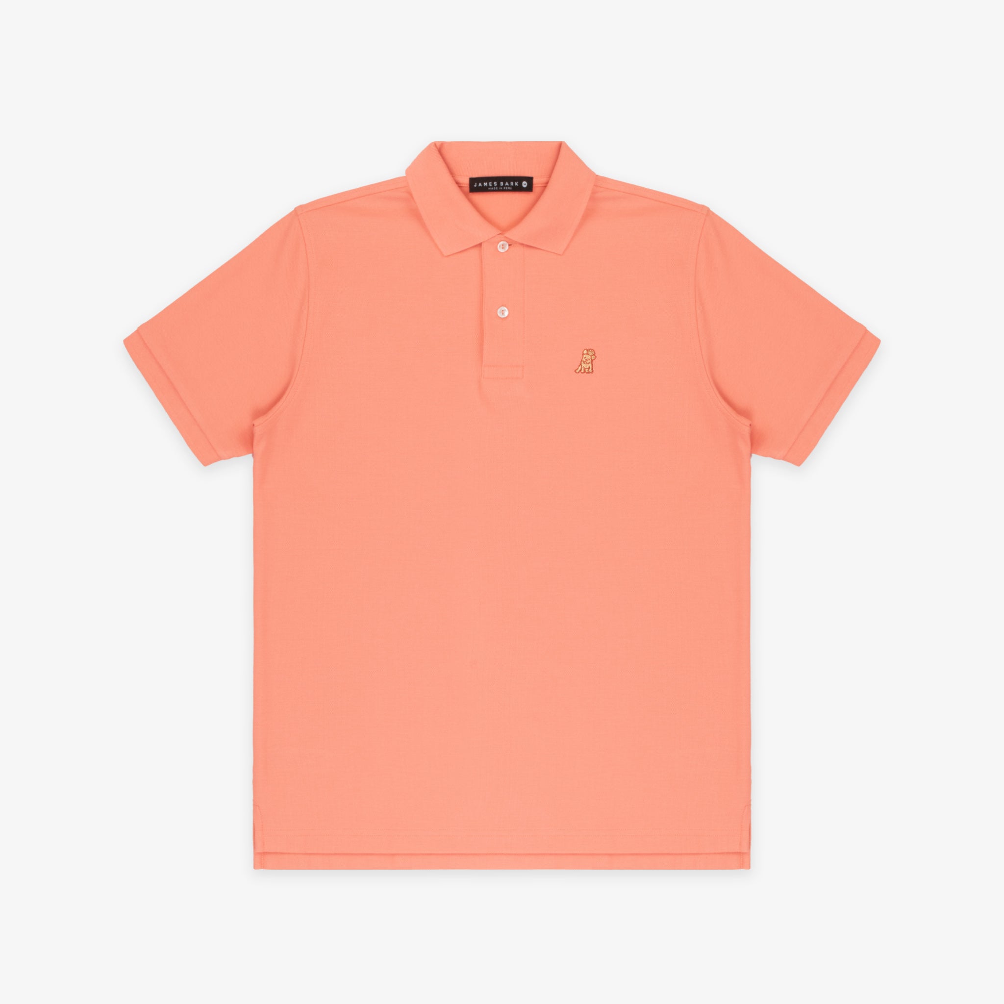 Men's Peach Pink Regular Fit Polo Shirt - Peach Bark - JAMES BARK