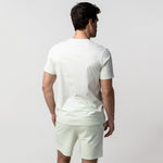 Men's Phantom Green Crew Neck Jersey T-Shirt - White Bark - JAMES BARK