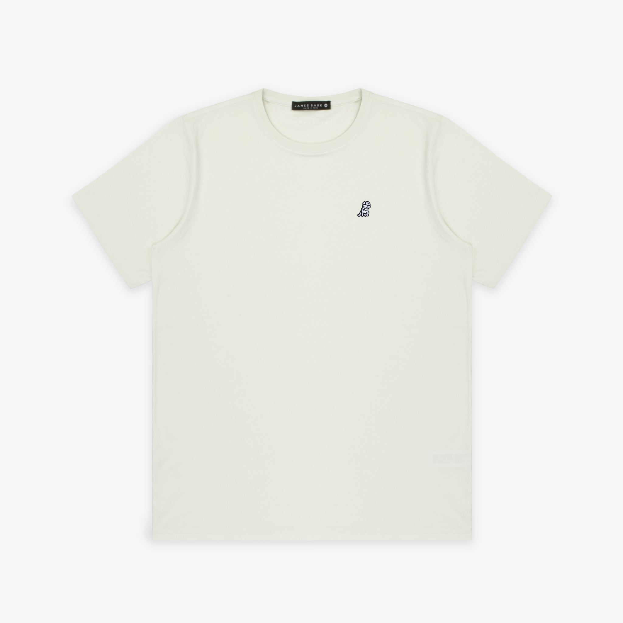 Men's Phantom Green Crew Neck Jersey T-Shirt - White Bark - JAMES BARK
