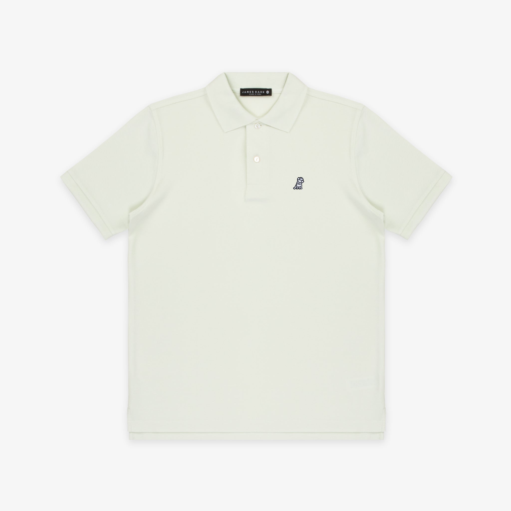 Men's Phantom Green Regular Fit Polo Shirt - White Bark - JAMES BARK