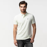 Men's Phantom Green Regular Fit Polo Shirt - White Bark - JAMES BARK