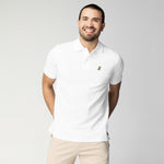 Men's White Gold Edition Regular Fit Polo Shirt - Gold Bark - jamesbark-usa